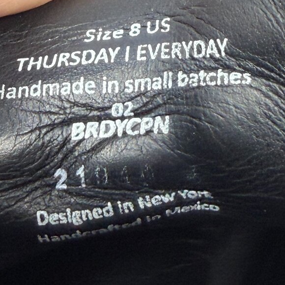 Thursday Boot Company men's Captain leather ankle boots 8D brandy brown lace up - Picture 10 of 12